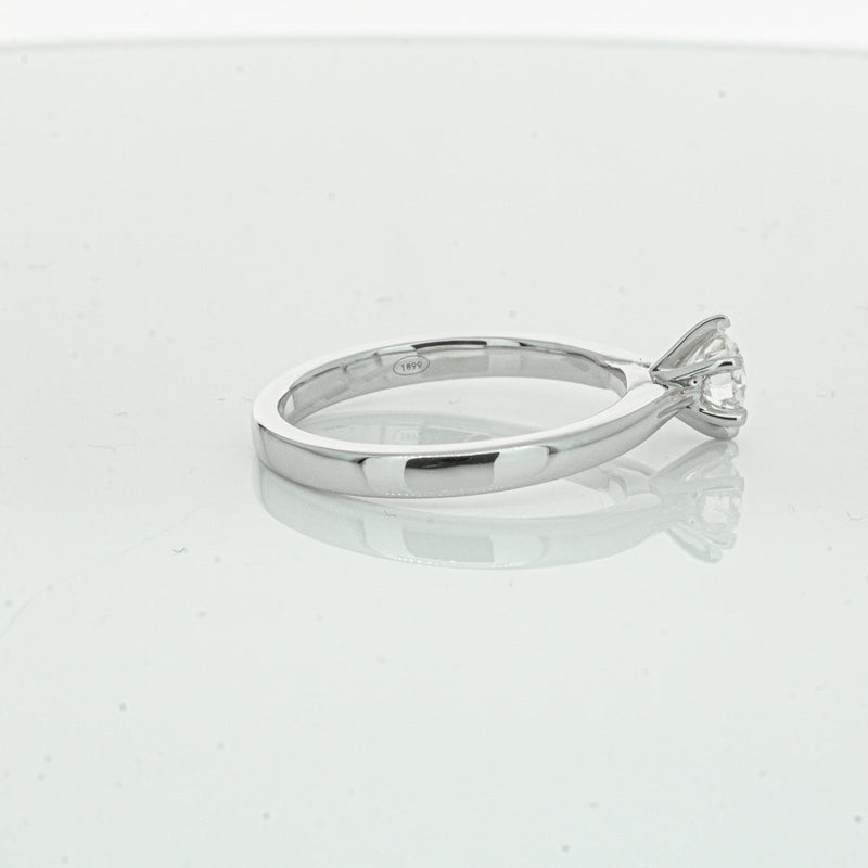 18ct White Gold .50ct Diamond Capri Ring-Ring-Walker & Hall