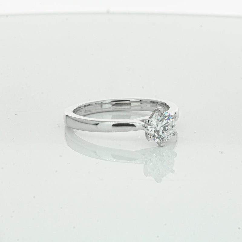 18ct White Gold .50ct Diamond Capri Ring-Ring-Walker & Hall