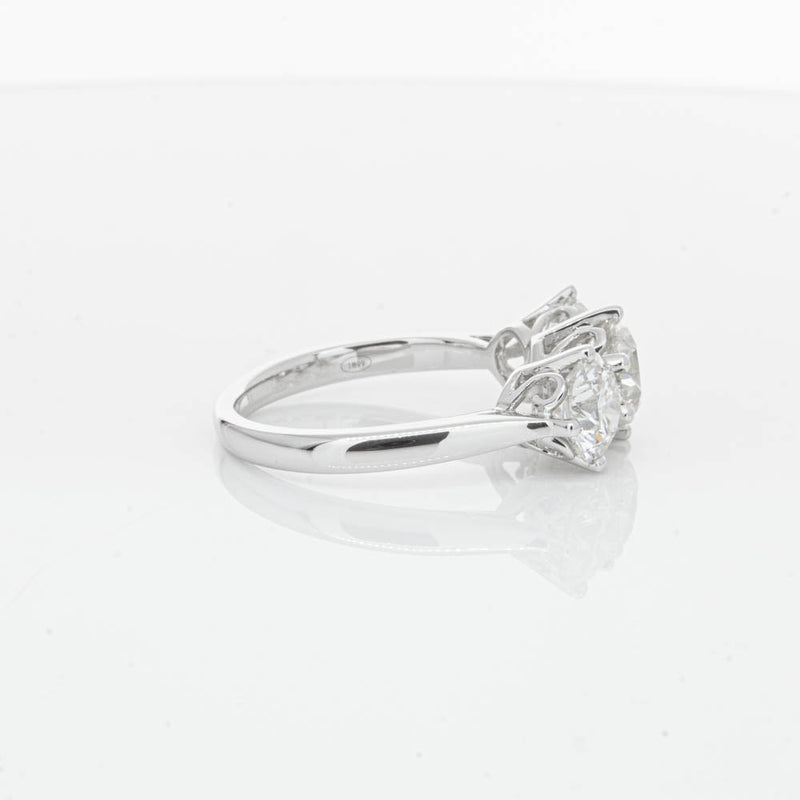 18ct White Gold 3.02ct Diamond Coronado Ring-Ring-Walker & Hall