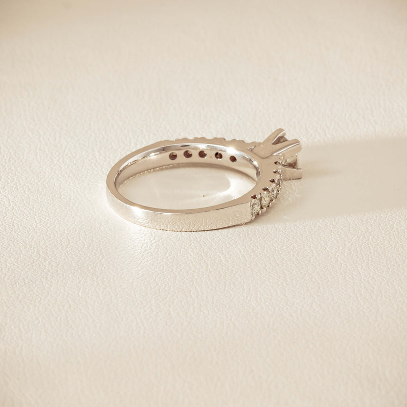 Deja Vu 18ct White Gold .40ct Princess Cut Diamond Ring - Ring - Walker & Hall