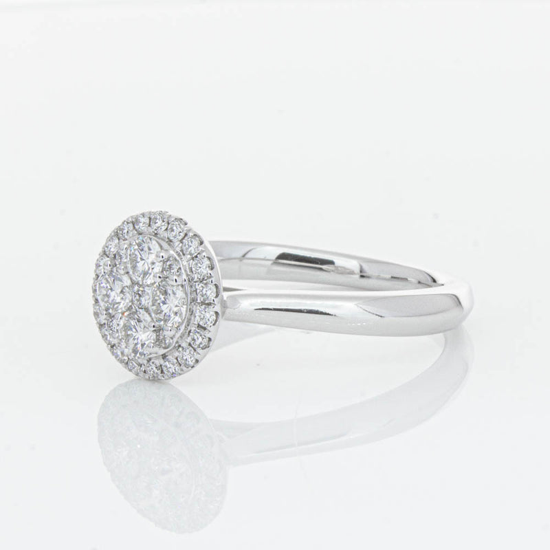 14ct White Gold Diamond Saturn Ring-Ring-Walker & Hall