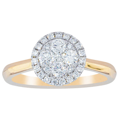 14ct Yellow Gold Diamond Saturn Ring-Ring-Walker & Hall