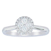 14ct White Gold Diamond Mini Saturn Ring-Ring-Walker & Hall