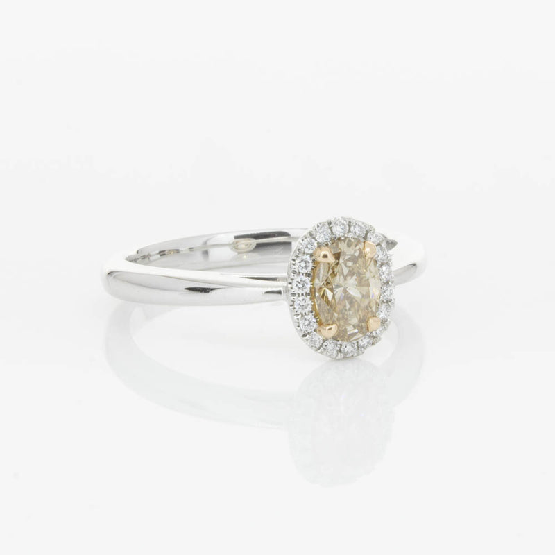 18ct White Gold .51ct Mocha Diamond Nina Ring-Ring-Walker & Hall