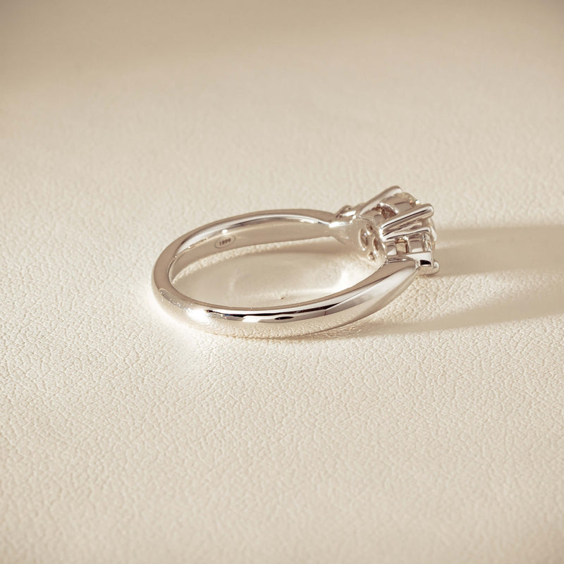 18ct White Gold 1.01ct Diamond Ayla Ring - Ring - Walker & Hall