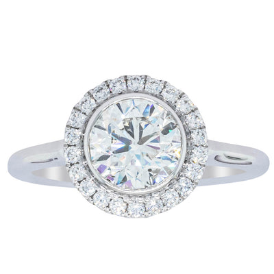 18ct White Gold 1.30ct Diamond Isla Ring-Ring-Walker & Hall