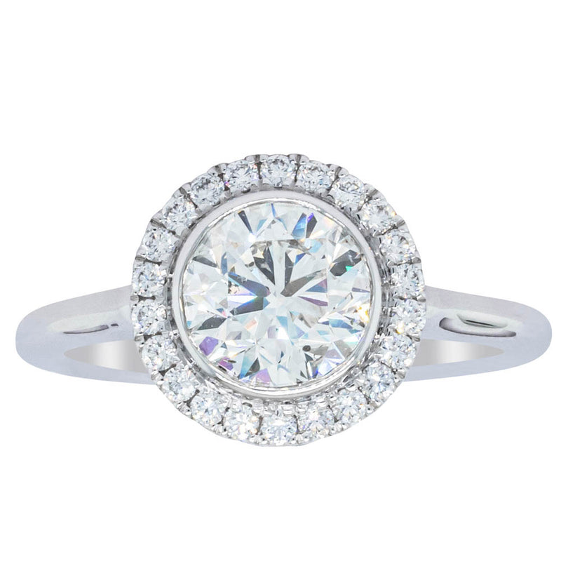 18ct White Gold 1.30ct Diamond Isla Ring-Ring-Walker & Hall