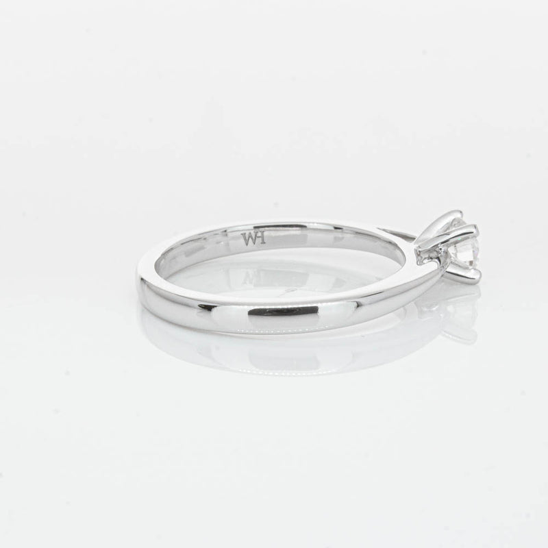 14ct White Gold .30ct Diamond Luna Ring-Ring-Walker & Hall
