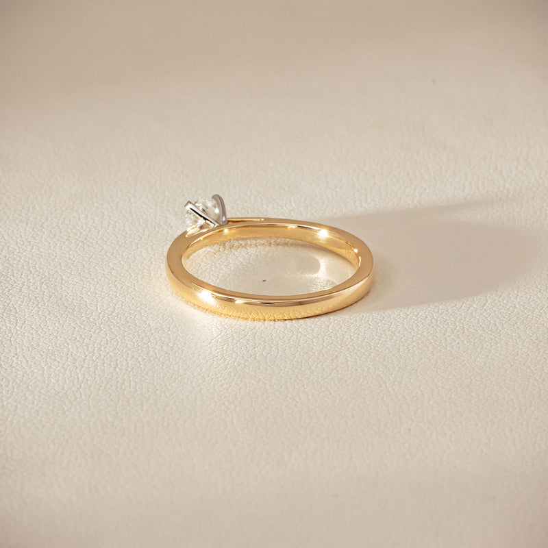 14ct Yellow Gold .30ct Diamond Luna Ring - Ring - Walker & Hall