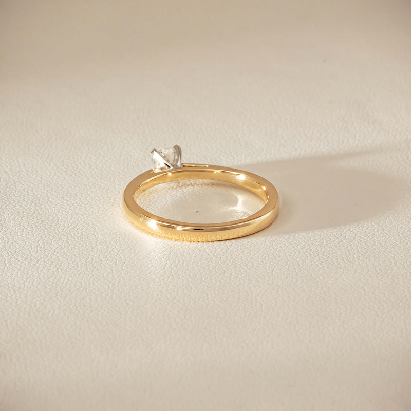 14ct Yellow Gold .30ct Diamond Luna Ring - Ring - Walker & Hall