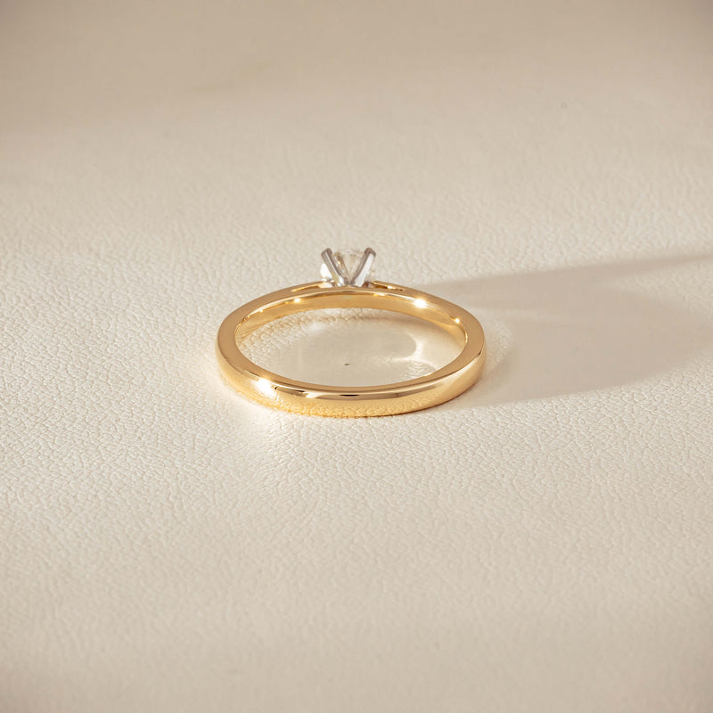 14ct Yellow Gold .30ct Diamond Luna Ring - Ring - Walker & Hall