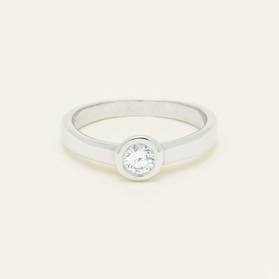 Deja Vu 17ct White Gold .26ct Diamond Ring - Ring - Walker & Hall