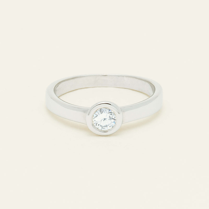 Deja Vu 17ct White Gold .26ct Diamond Ring - Ring - Walker & Hall