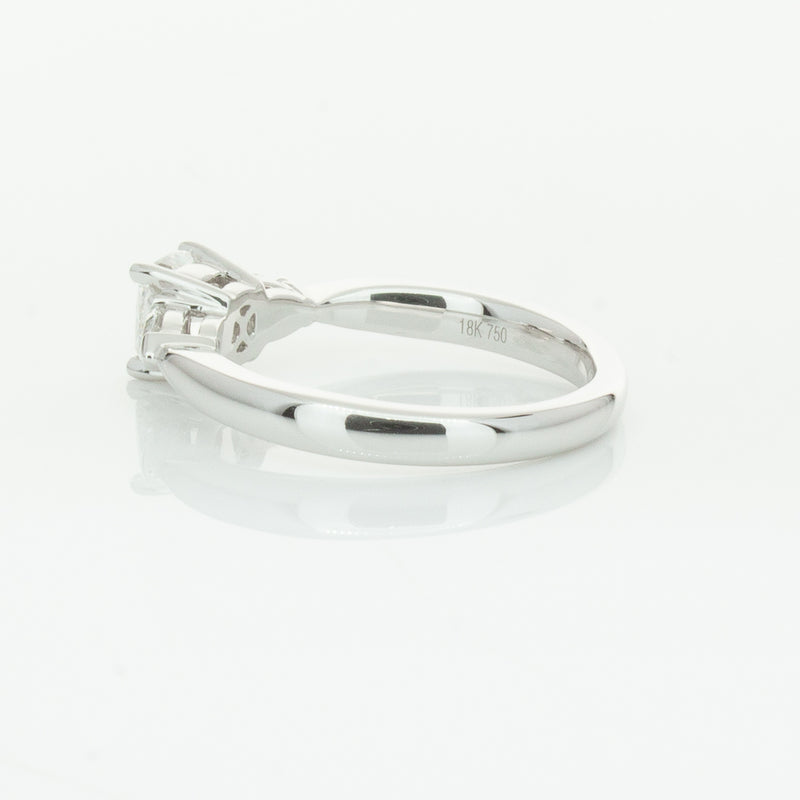 18ct White Gold .76ct Cushion Cut Diamond Ayla Ring-Ring-Walker & Hall