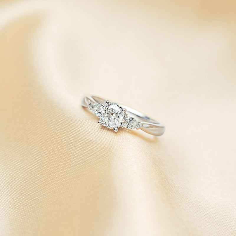 18ct White Gold .76ct Cushion Cut Diamond Ayla Ring-Ring-Walker & Hall
