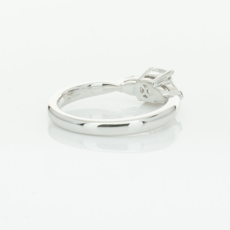 18ct White Gold .76ct Cushion Cut Diamond Ayla Ring-Ring-Walker & Hall