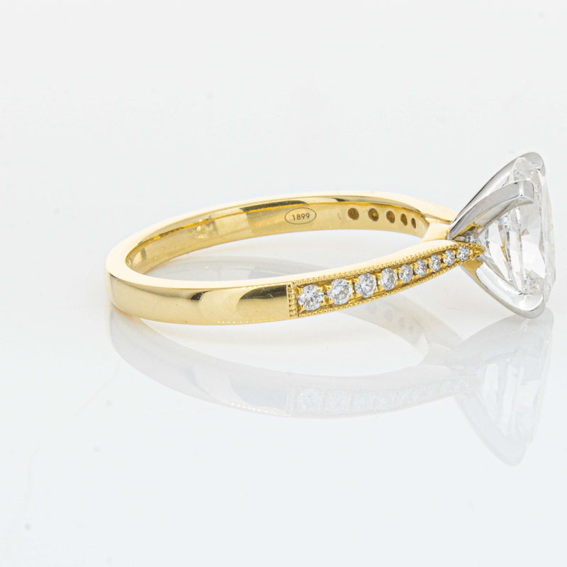 18ct Yellow Gold 1.50ct Oval Diamond Zenith Ring-Ring-Walker & Hall