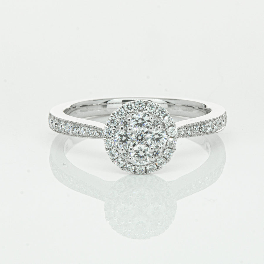 14ct White Gold .44ct Diamond Phoebe Ring-Ring-Walker & Hall