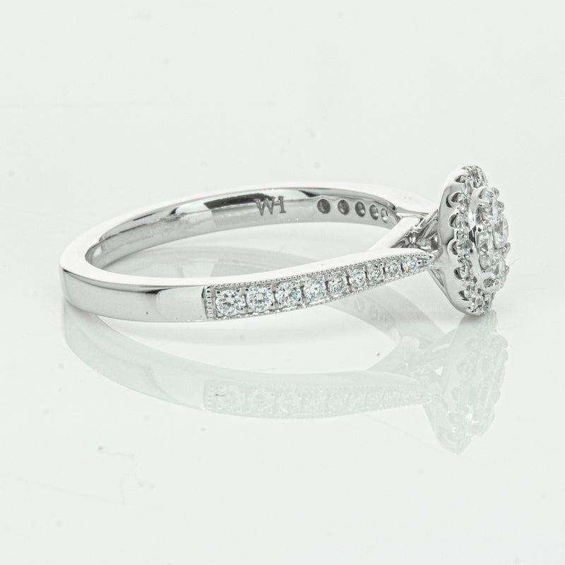 14ct White Gold .44ct Diamond Phoebe Ring-Ring-Walker & Hall
