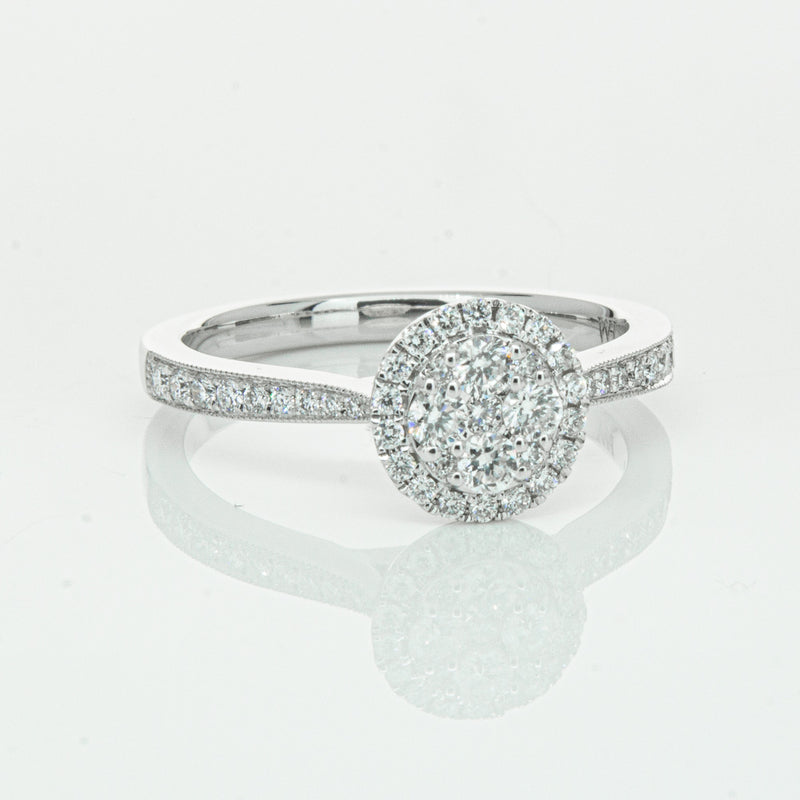 14ct White Gold .44ct Diamond Phoebe Ring-Ring-Walker & Hall