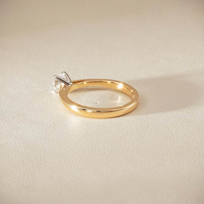 14ct Yellow Gold .50ct Diamond Luna Ring - Ring - Walker & Hall