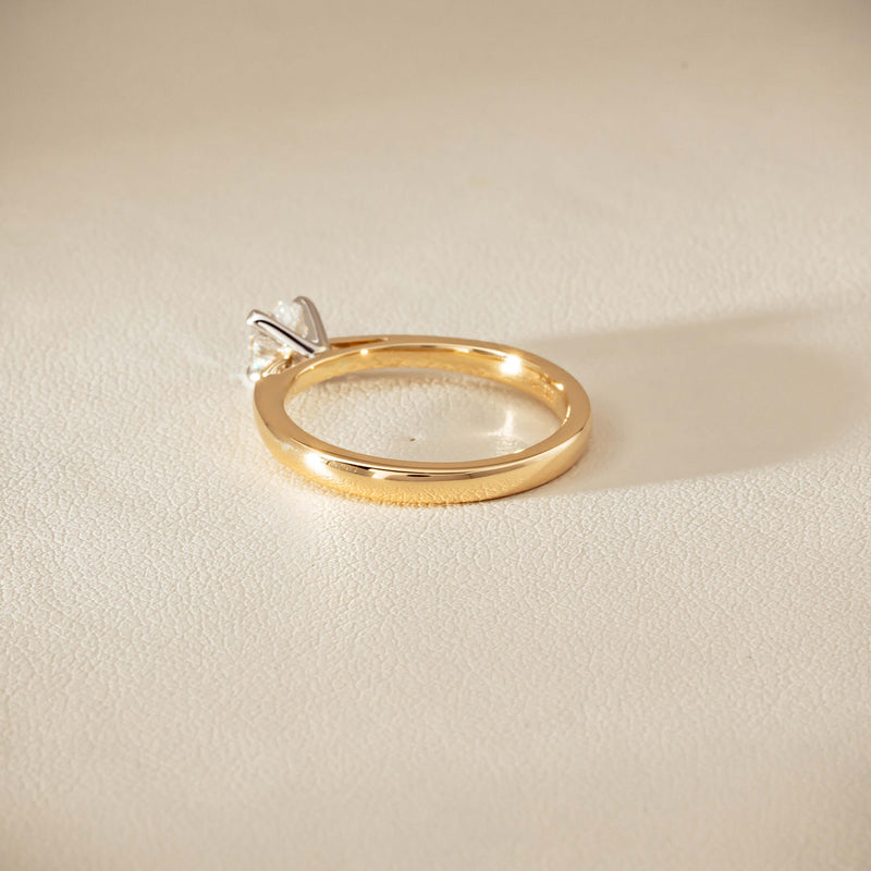 14ct Yellow Gold .50ct Diamond Luna Ring - Ring - Walker & Hall