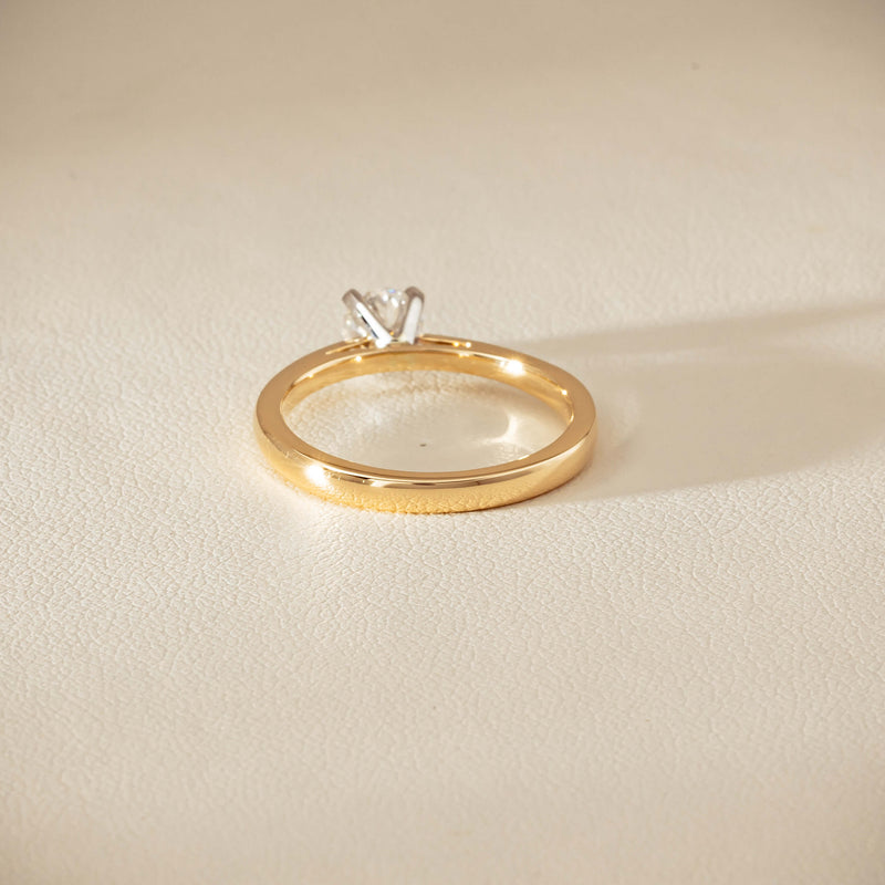 14ct Yellow Gold .50ct Diamond Luna Ring - Ring - Walker & Hall