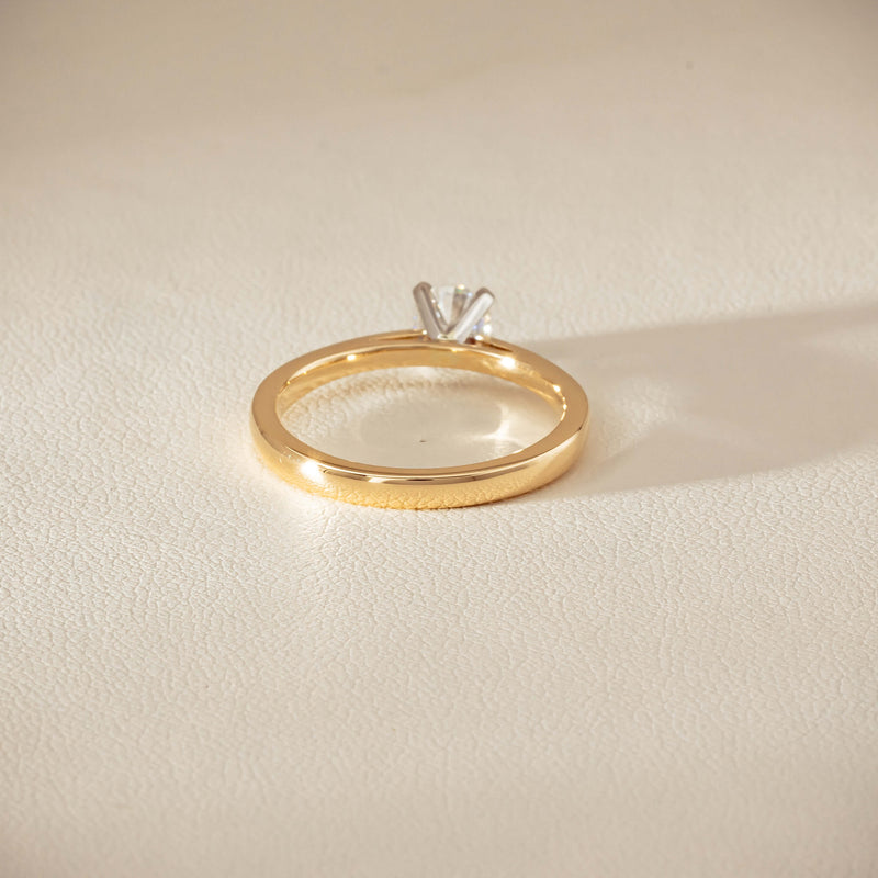 14ct Yellow Gold .50ct Diamond Luna Ring - Ring - Walker & Hall