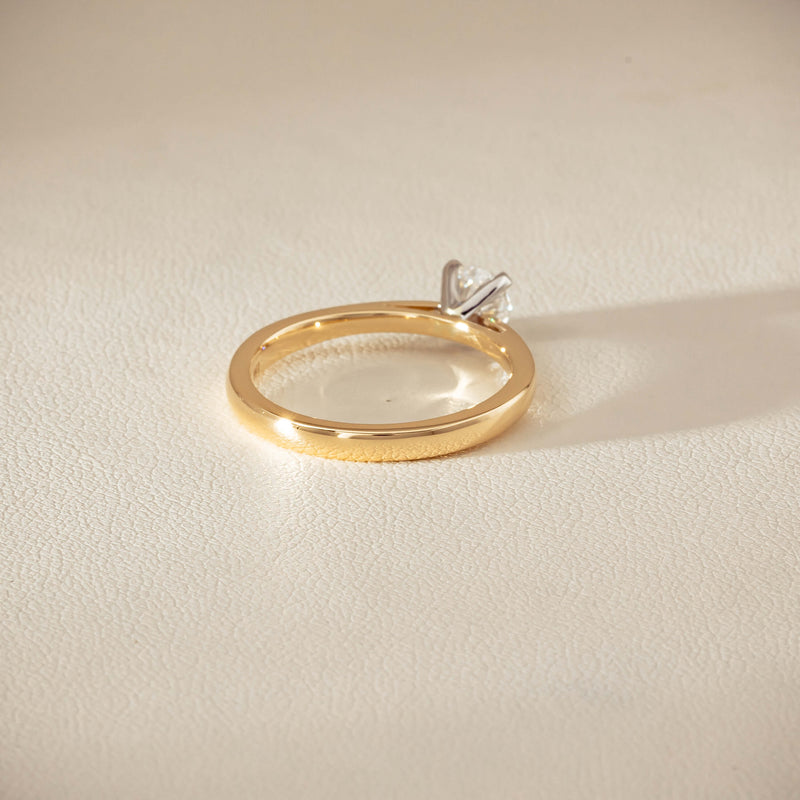 14ct Yellow Gold .50ct Diamond Luna Ring - Ring - Walker & Hall