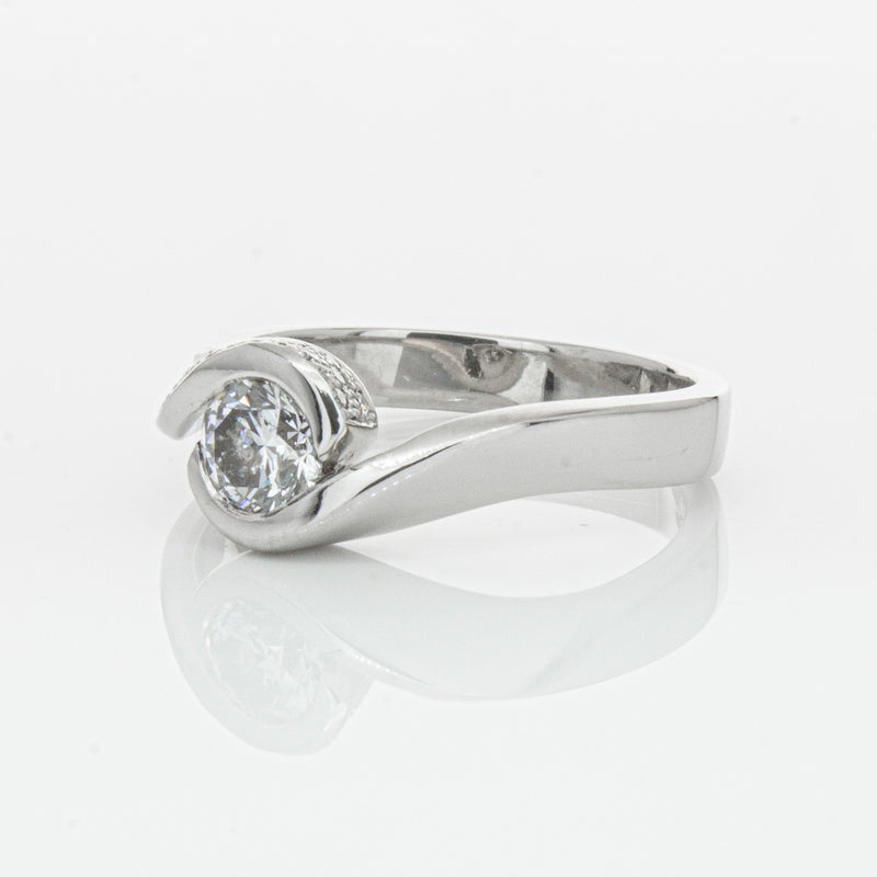 Deja Vu Platinum .55ct Diamond Ring-Ring-Walker & Hall