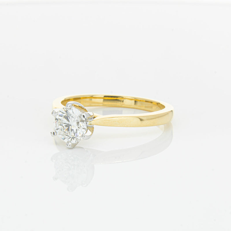 18ct Yellow Gold .71ct Diamond Capri Ring-Ring-Walker & Hall