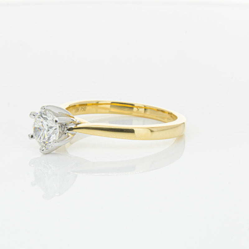 18ct Yellow Gold .71ct Diamond Capri Ring-Ring-Walker & Hall