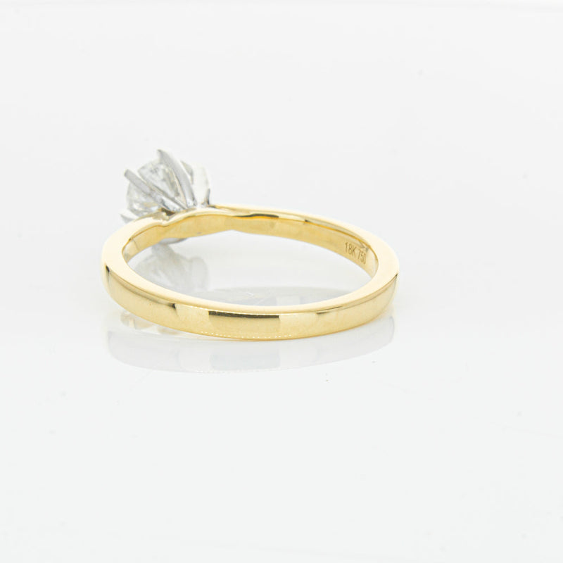 18ct Yellow Gold .71ct Diamond Capri Ring-Ring-Walker & Hall