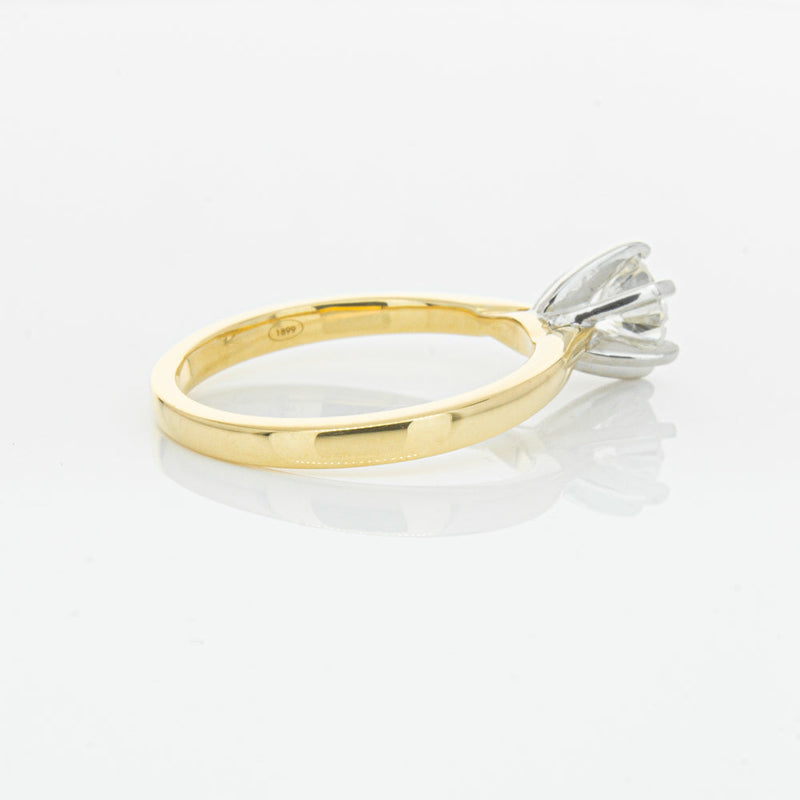 18ct Yellow Gold .71ct Diamond Capri Ring-Ring-Walker & Hall