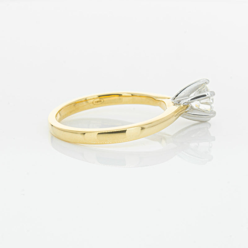 18ct Yellow Gold .71ct Diamond Capri Ring-Ring-Walker & Hall