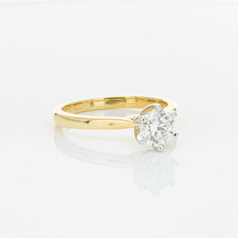 18ct Yellow Gold .71ct Diamond Capri Ring-Ring-Walker & Hall