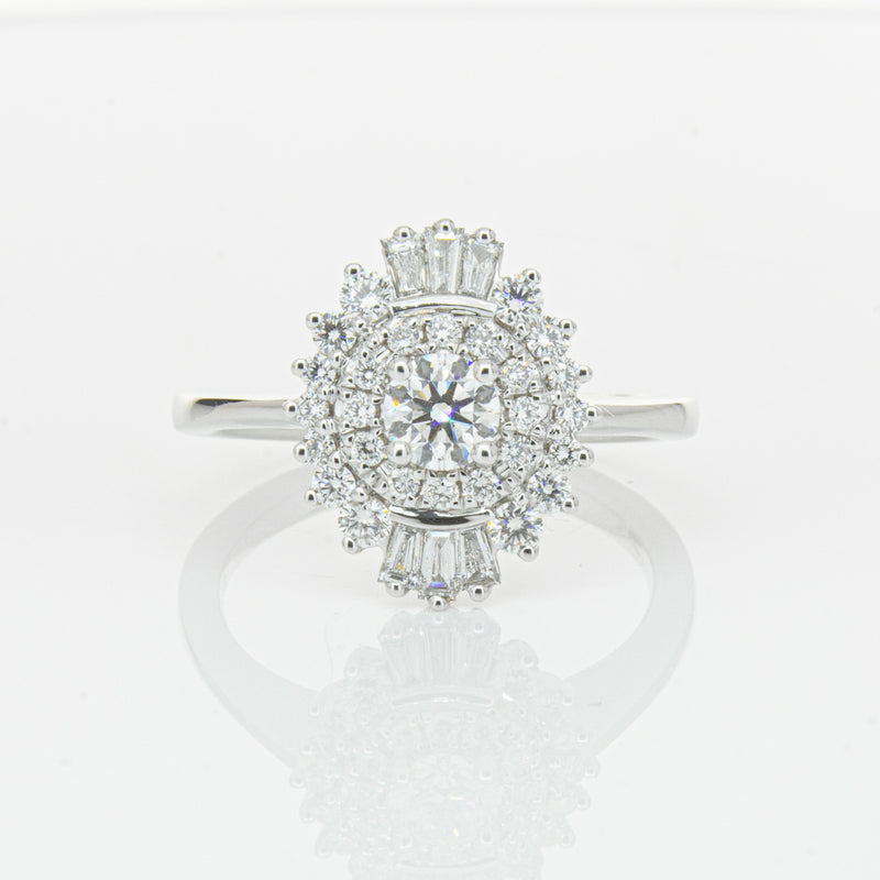18ct White Gold .30ct Diamond Kira Ring-Ring-Walker & Hall