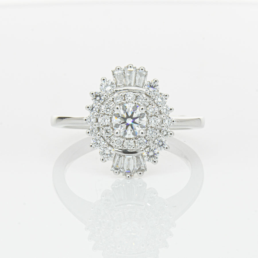 18ct White Gold .30ct Diamond Kira Ring-Ring-Walker & Hall