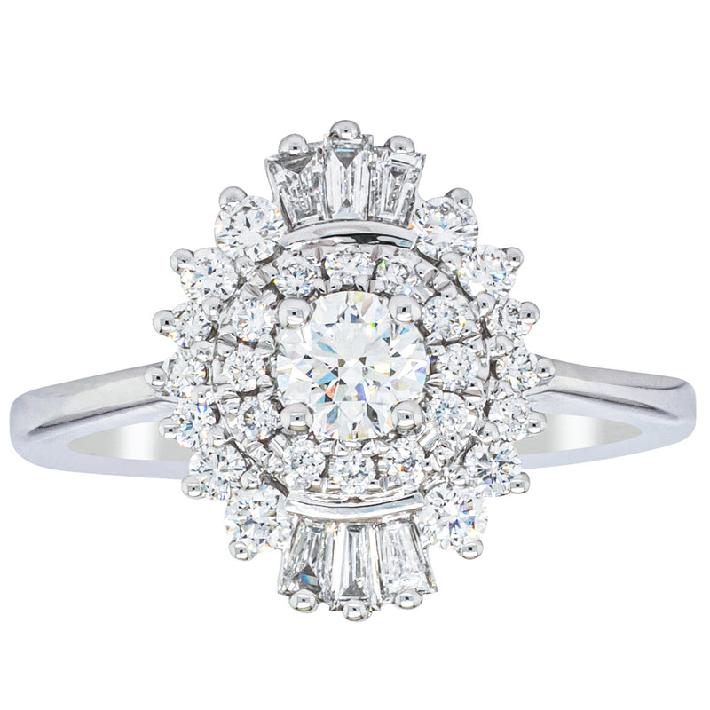 18ct White Gold .30ct Diamond Kira Ring-Ring-Walker & Hall