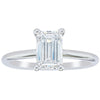 18ct White Gold 1.51ct Emerald Cut Diamond Melba Ring-Ring-Walker & Hall