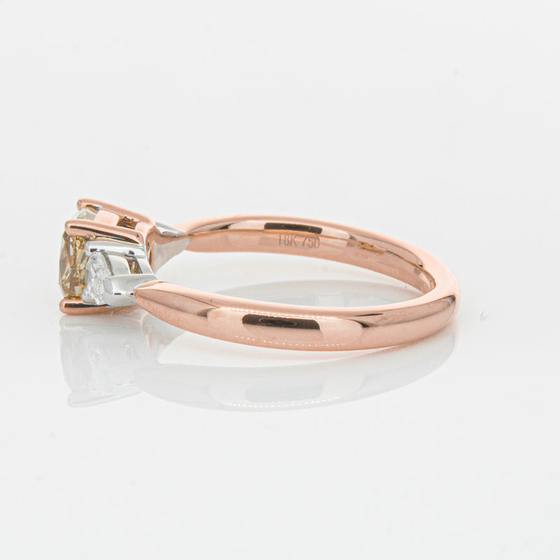 18ct Rose Gold 1.21ct Champagne Diamond Ayla Ring-Ring-Walker & Hall