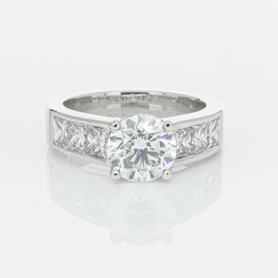 18ct White Gold 1.90ct Diamond Ring-Ring-Walker & Hall