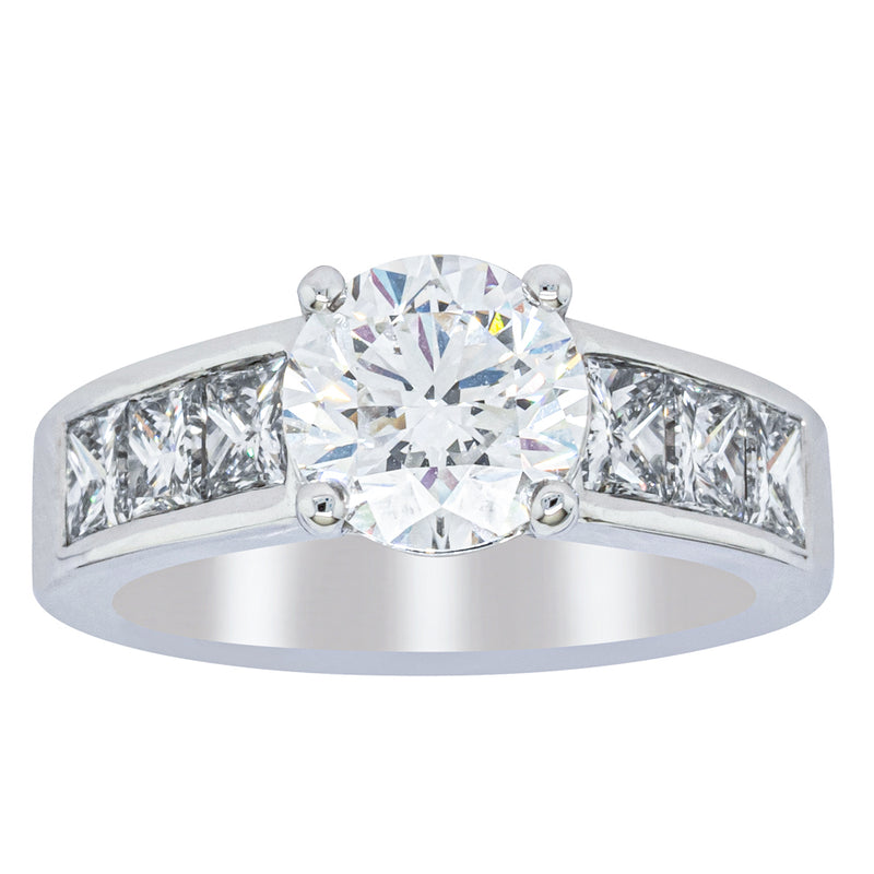 18ct White Gold 1.90ct Diamond Ring-Ring-Walker & Hall