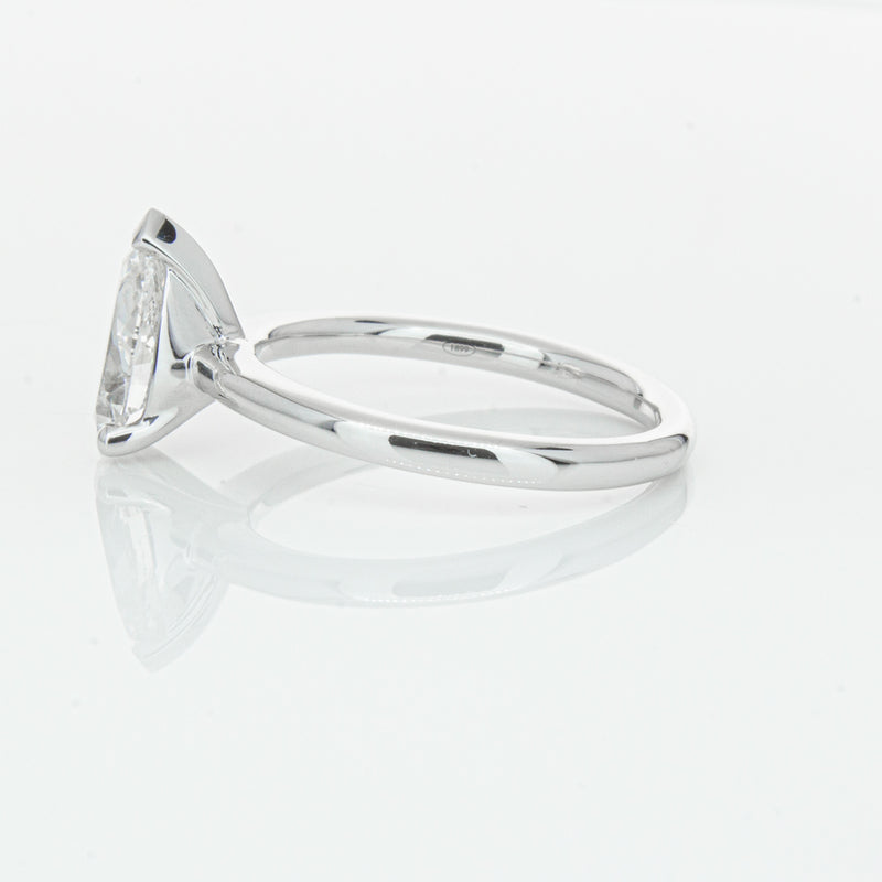18ct White Gold 1.51ct Pear Cut Diamond Melba Ring-Ring-Walker & Hall