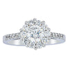 Deja Vu 18ct White Gold .60ct Diamond Cluster Ring-Ring-Walker & Hall