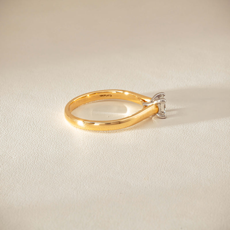 Deja Vu 18ct .70ct Princess Cut Diamond Ring - Ring - Walker & Hall