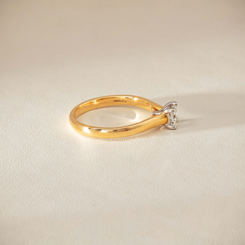 Deja Vu 18ct .70ct Princess Cut Diamond Ring - Ring - Walker & Hall