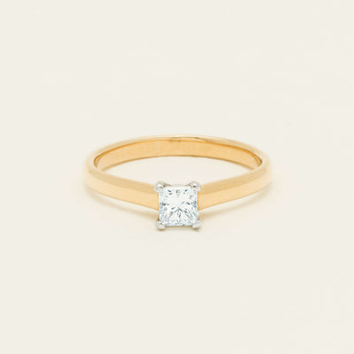 Deja Vu 18ct .70ct Princess Cut Diamond Ring - Ring - Walker & Hall
