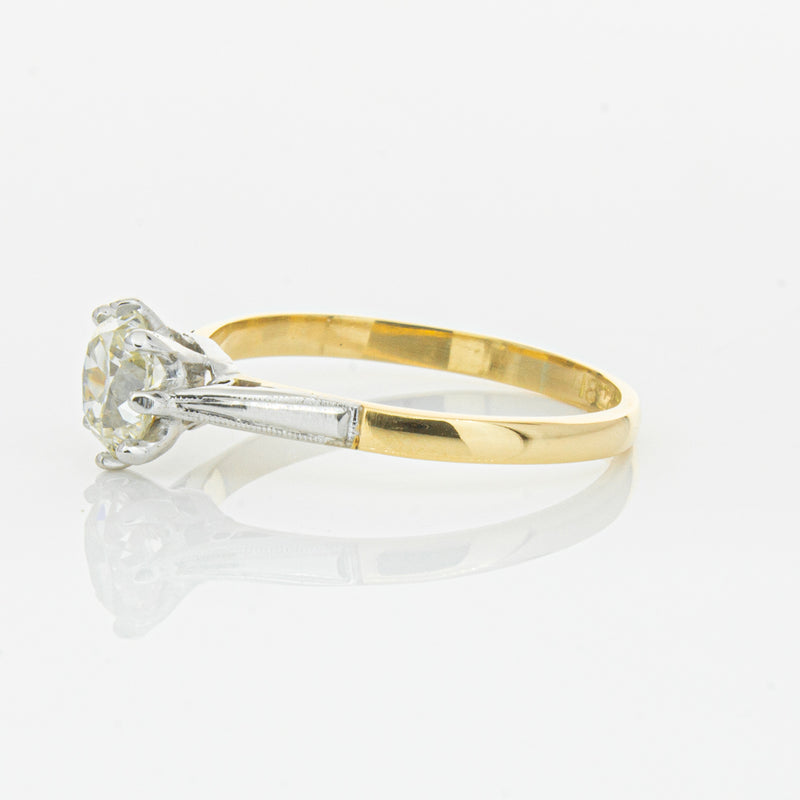 Deja Vu 18ct Yellow Gold & Palladium .70ct Diamond Ring-Ring-Walker & Hall
