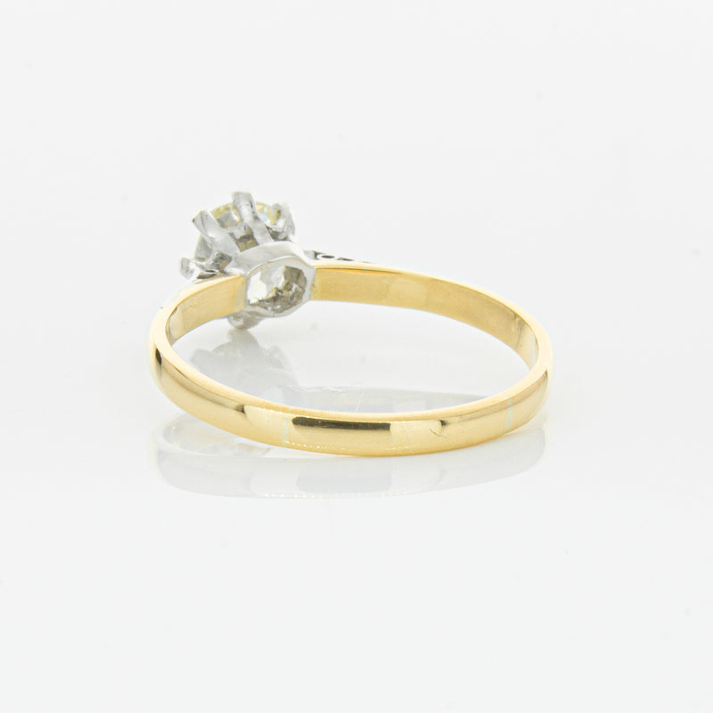 Deja Vu 18ct Yellow Gold & Palladium .70ct Diamond Ring-Ring-Walker & Hall